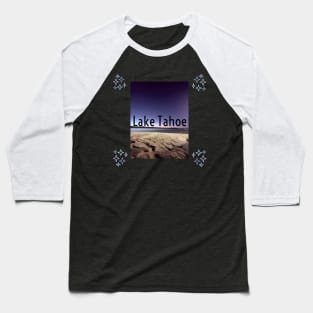 Lake Tahoe at Night Baseball T-Shirt